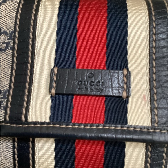Preowned authentic Vintage Gucci Ophidia Blue Belt Bag. - Picture 4 of 9